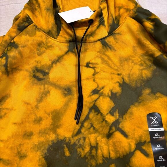Brand new with Tags Men’s Xersion‎ Quick Dri Hoodie in Mango Juice Camo XL - Picture 7 of 7